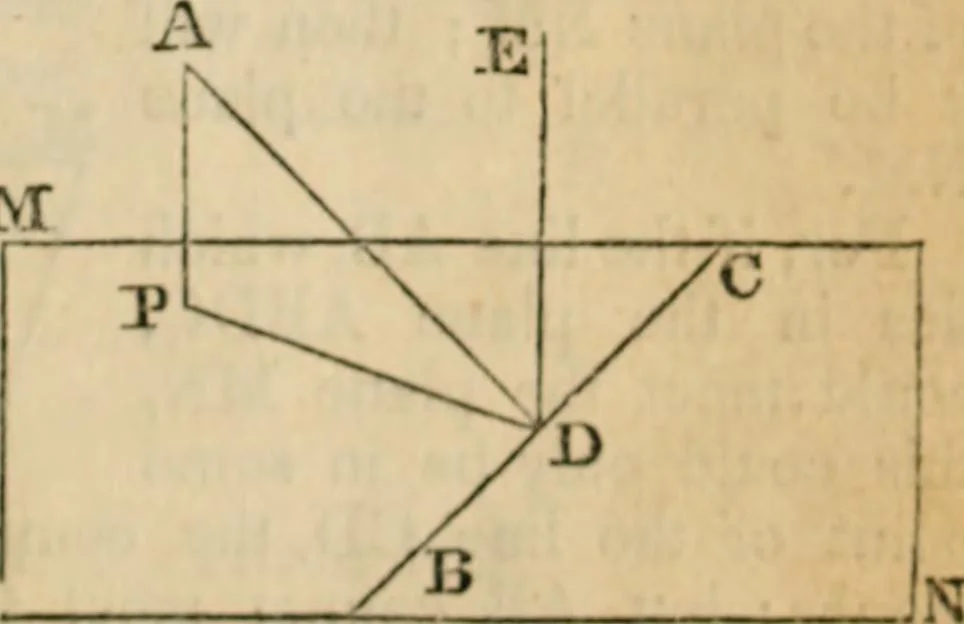 An illustration from Elements of geometry and trigonometry, 1835, leaf 131