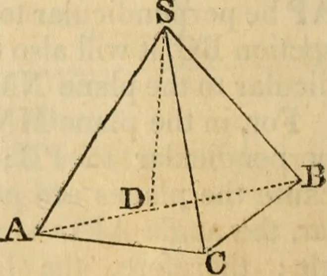 An illustration from Elements of geometry and trigonometry, 1835, leaf 138