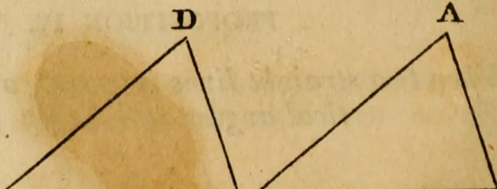 An illustration from Elements of geometry and trigonometry, 1835, leaf 16