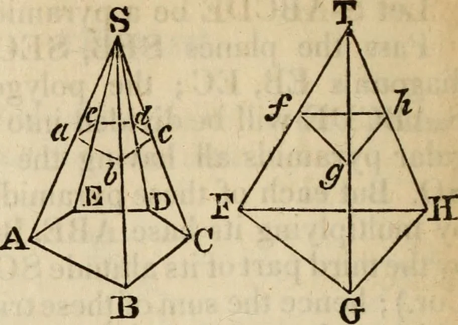 An illustration from Elements of geometry and trigonometry, 1835, leaf 162