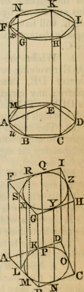 An illustration from Elements of geometry and trigonometry, 1835, leaf 167