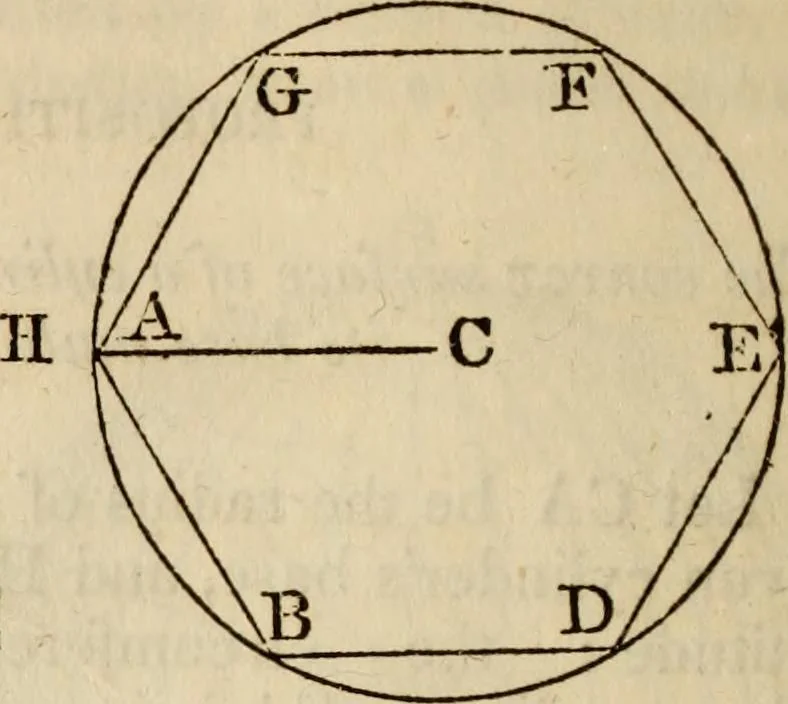 An illustration from Elements of geometry and trigonometry, 1835, leaf 170