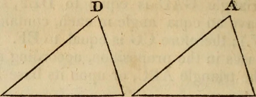 An illustration from Elements of geometry and trigonometry, 1835, leaf 20