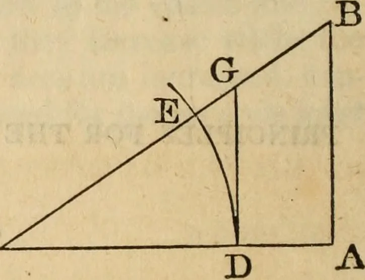 An illustration from Elements of geometry and trigonometry, 1835, leaf 238