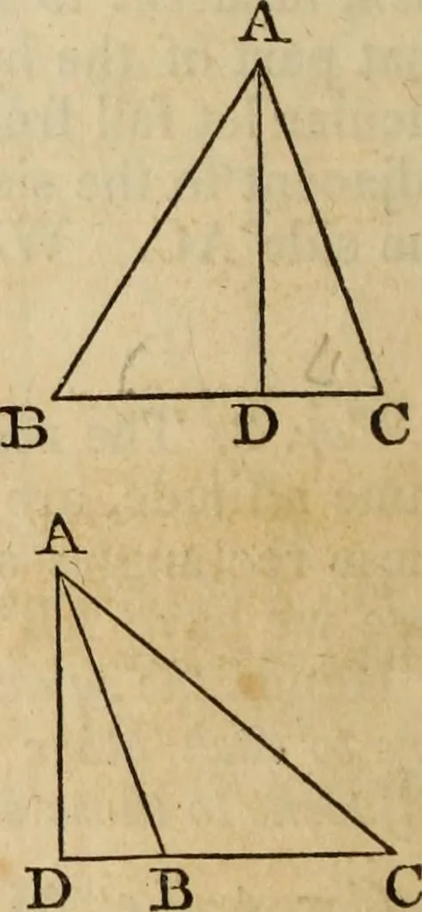 An illustration from Elements of geometry and trigonometry, 1835, leaf 80