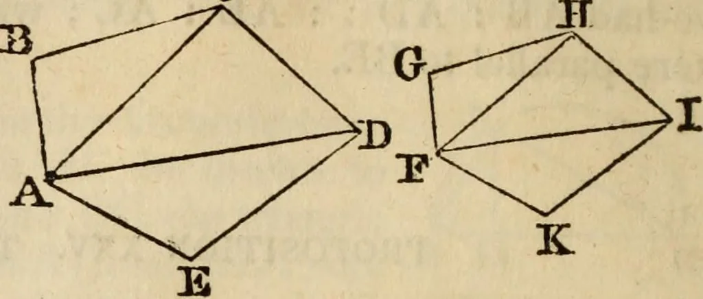 An illustration from Elements of geometry and trigonometry, 1835, leaf 92