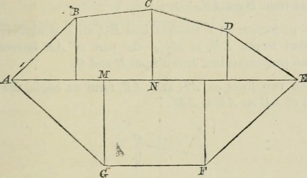 An illustration from Elements of geometry : containing books I to VI and portions of books XI and XII of Euclid, with exercises and notes, 1881, leaf 108