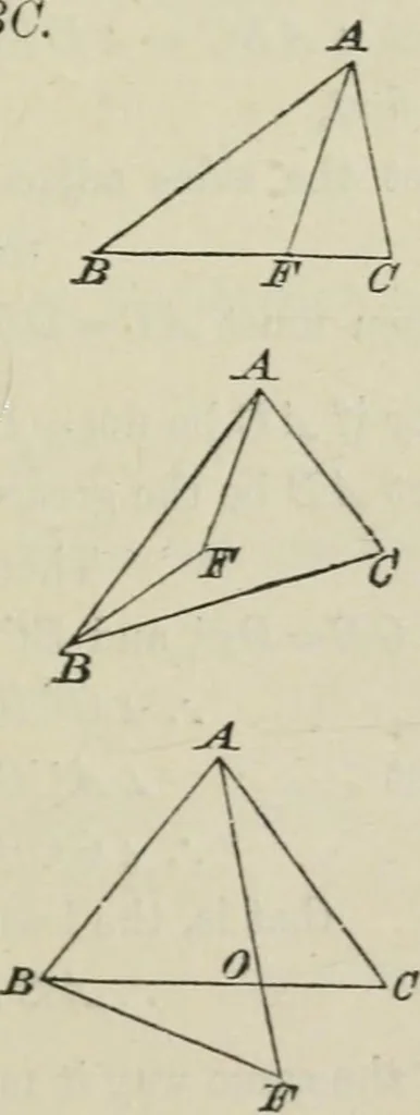 An illustration from Elements of geometry : containing books I to VI and portions of books XI and XII of Euclid, with exercises and notes, 1881, leaf 120