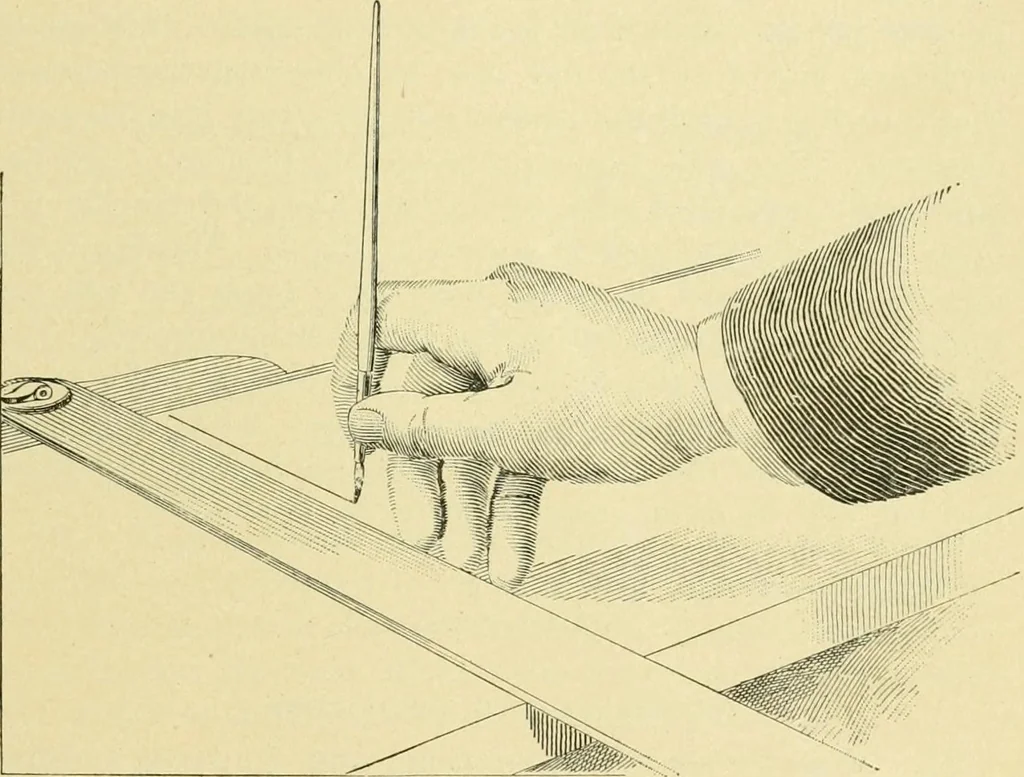 An illustration from Elements of lettering and sign painting;, 1899, leaf 101