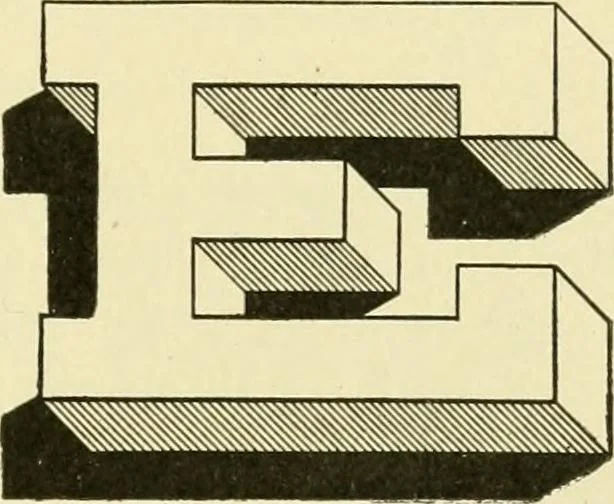 An illustration from Elements of lettering and sign painting;, 1899, leaf 37