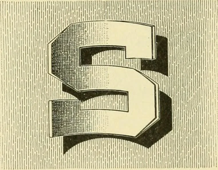 An illustration from Elements of lettering and sign painting;, 1899, leaf 43