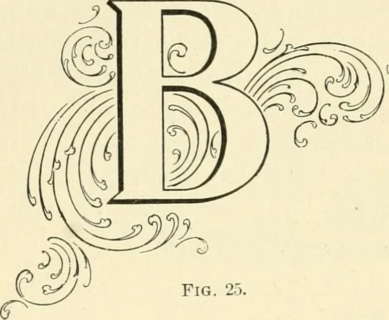 An illustration from Elements of lettering and sign painting;, 1899, leaf 44