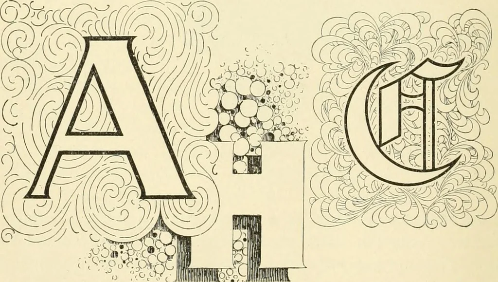 An illustration from Elements of lettering and sign painting;, 1899, leaf 48