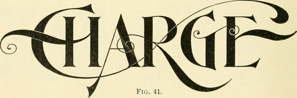 An illustration from Elements of lettering and sign painting;, 1899, leaf 52