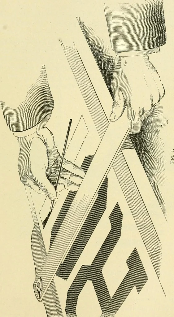 An illustration from Elements of lettering and sign painting;, 1899, leaf 99