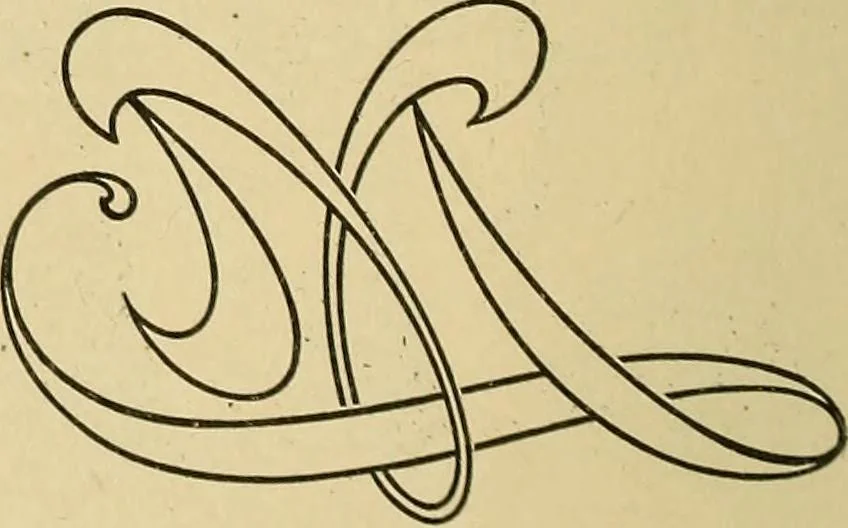 An illustration from Elements of lettering ... A treatise on the history, classification, and practical application of the various styles of letters of the alphabet, 1899, leaf 44