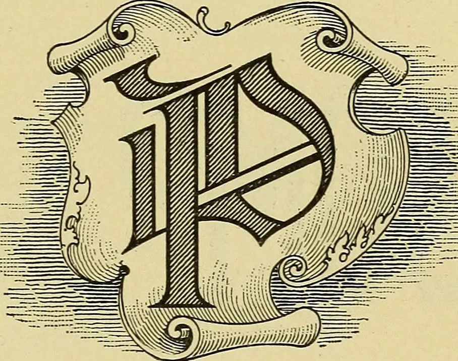 An illustration from Elements of lettering ... A treatise on the history, classification, and practical application of the various styles of letters of the alphabet, 1899, leaf 49