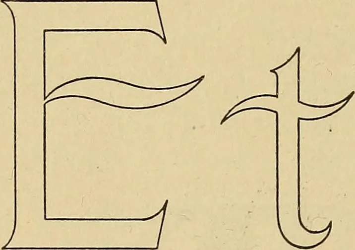 An illustration from Elements of lettering ... A treatise on the history, classification, and practical application of the various styles of letters of the alphabet, 1899, leaf 72