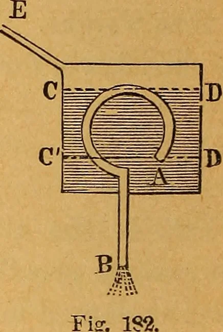 An illustration from Elements of mechanics: treated by means of the differential and integral calculus, 1887, leaf 333