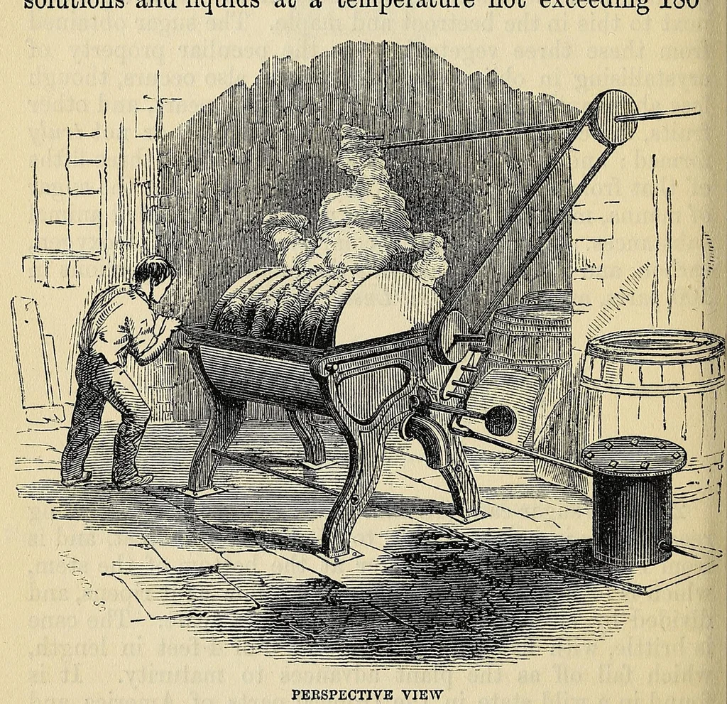 An illustration from Elements of mechanism: elucidating the scientific principles of the practical construction of machines, for the use of schools, and students in mechanical engineering, with numerous specimens of modern machines, remarkable for their utility and ingenuity, 1852, leaf 214