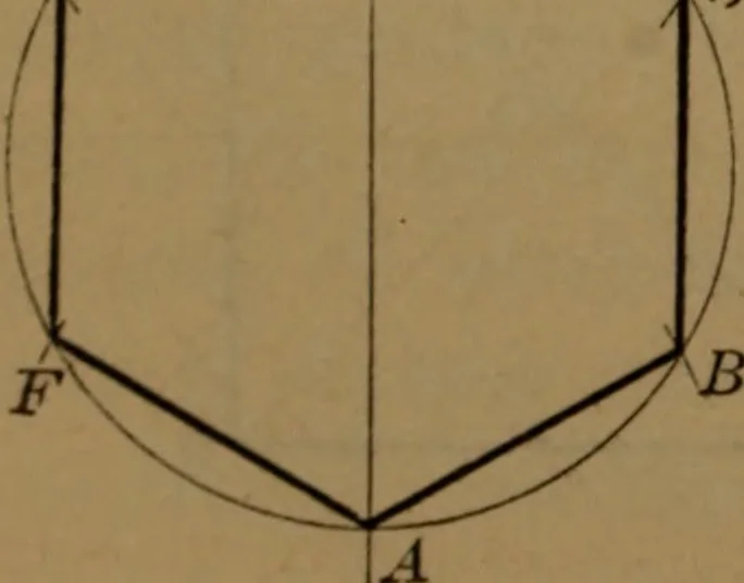 An illustration from Elements of mechanical drawing, 1893, leaf 23