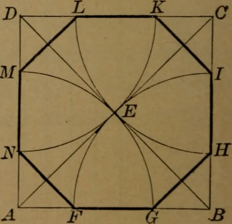 An illustration from Elements of mechanical drawing, 1893, leaf 29