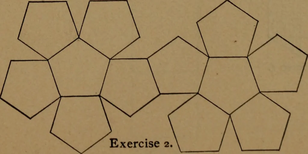 An illustration from Elements of mechanical drawing, 1893, leaf 34