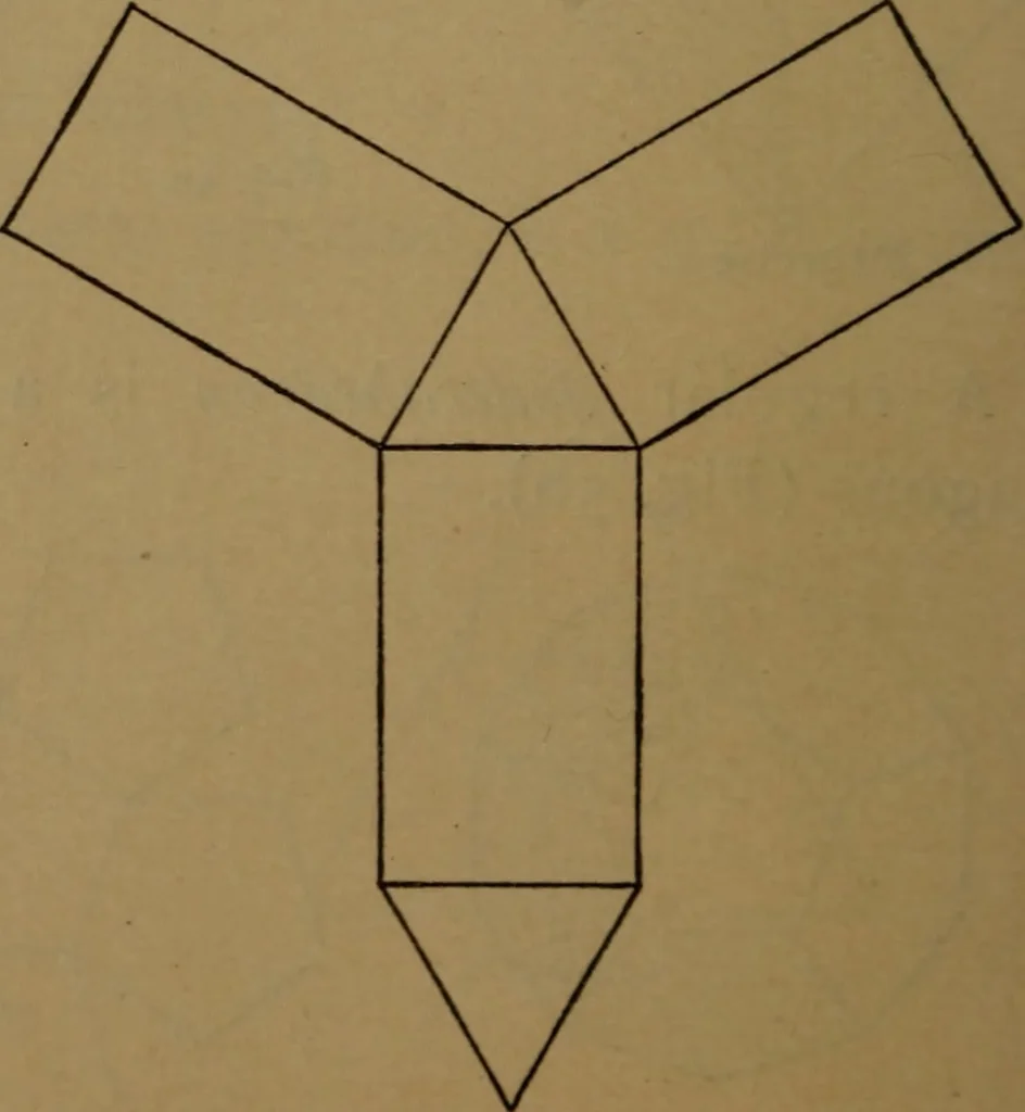 An illustration from Elements of mechanical drawing, 1893, leaf 35