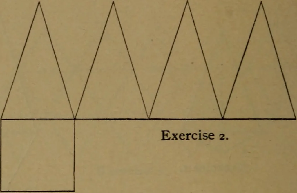 An illustration from Elements of mechanical drawing, 1893, leaf 37