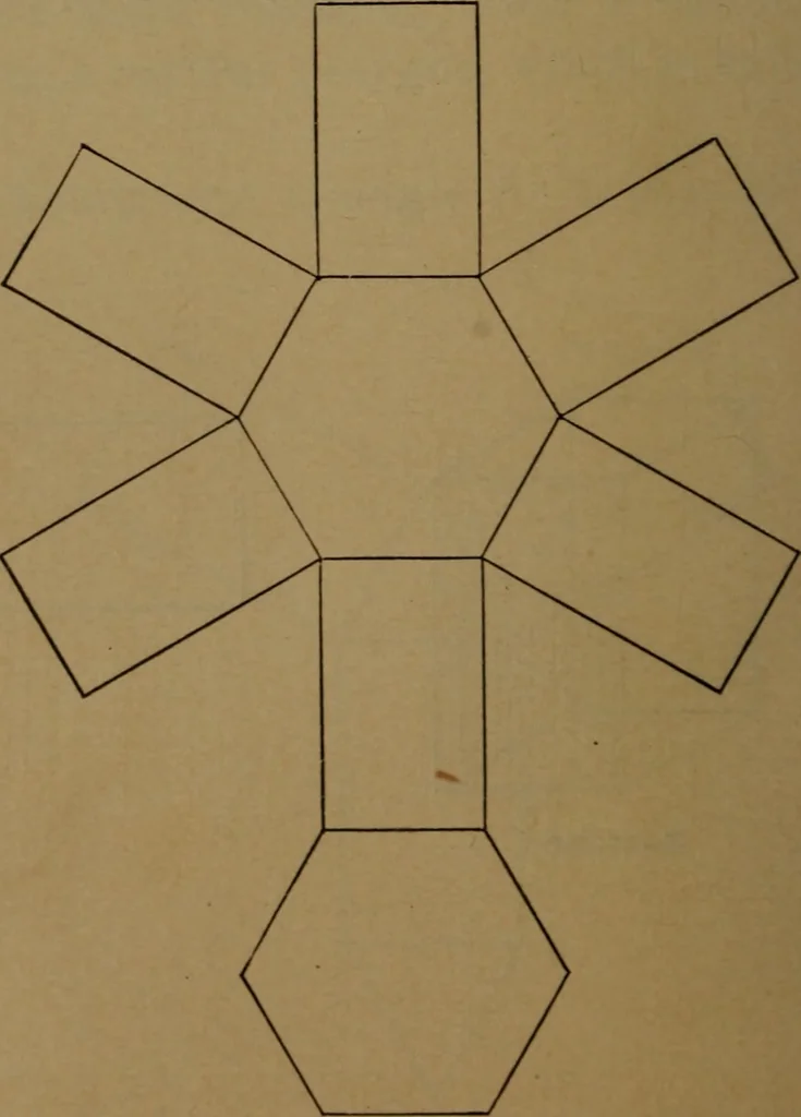 An illustration from Elements of mechanical drawing, 1893, leaf 37