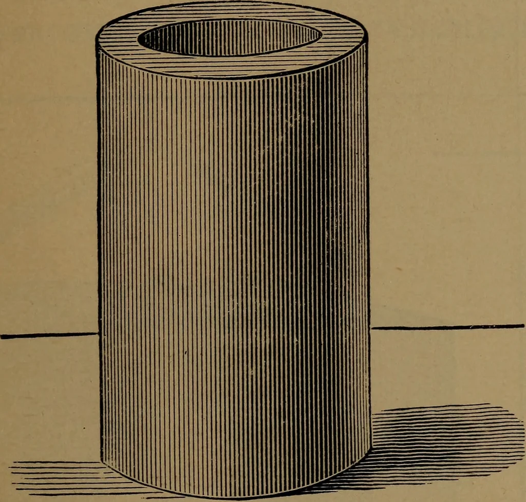 An illustration from Elements of mechanical drawing, 1893, leaf 50