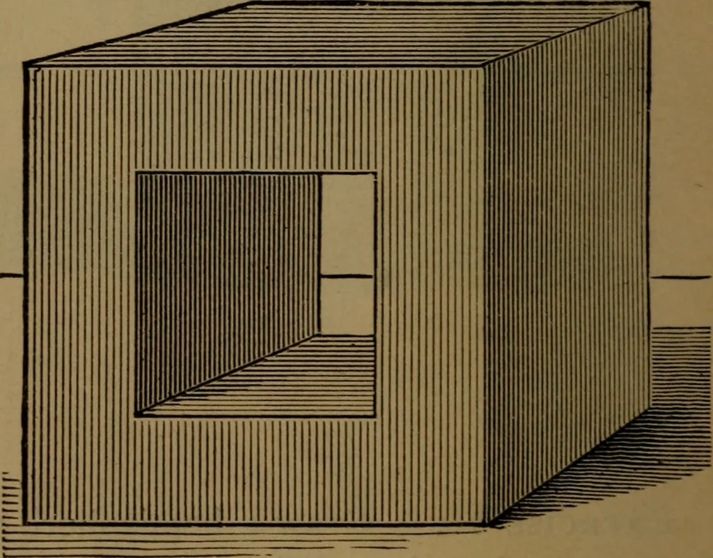 An illustration from Elements of mechanical drawing, 1893, leaf 51
