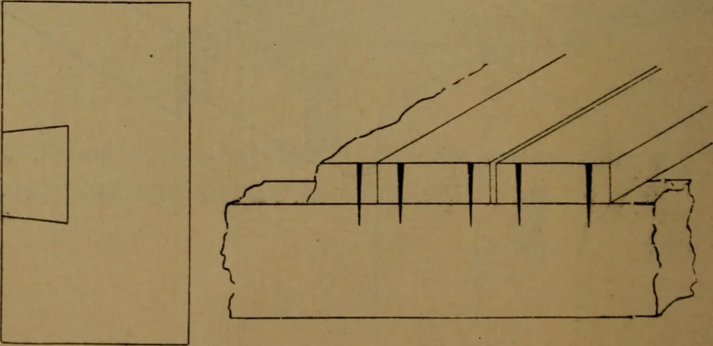 An illustration from Elements of mechanical drawing, 1893, leaf 53