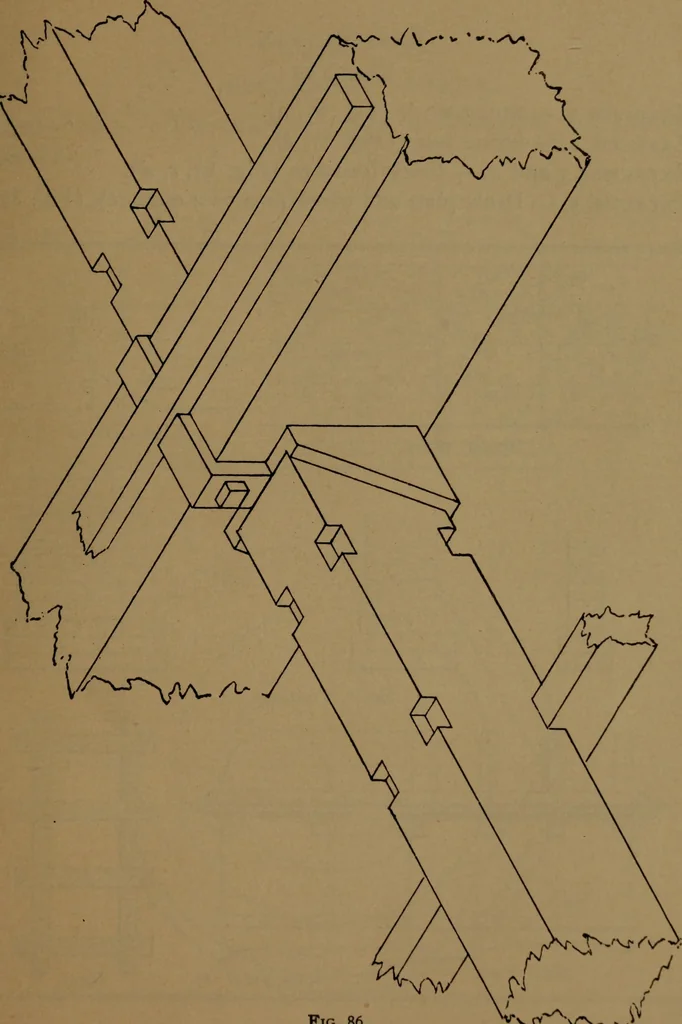 An illustration from Elements of mechanical drawing, 1893, leaf 54