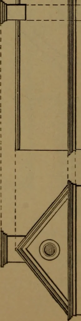 An illustration from Elements of mechanical drawing, 1893, leaf 61