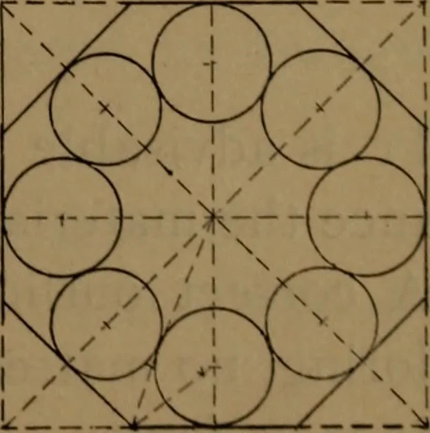 An illustration from Elements of mechanical drawing, 1893, leaf 70