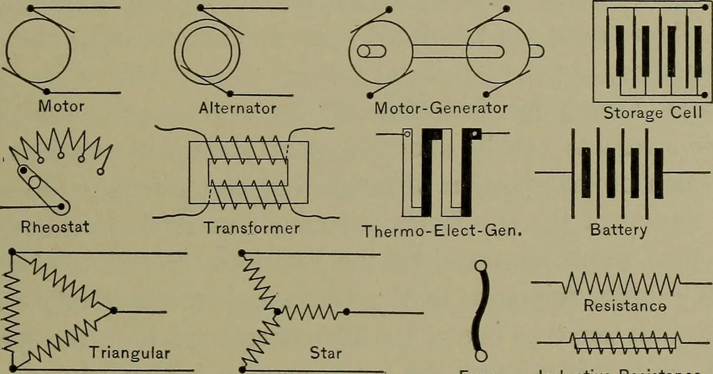 An illustration from Elements of mechanical drawing, 1911, leaf 142
