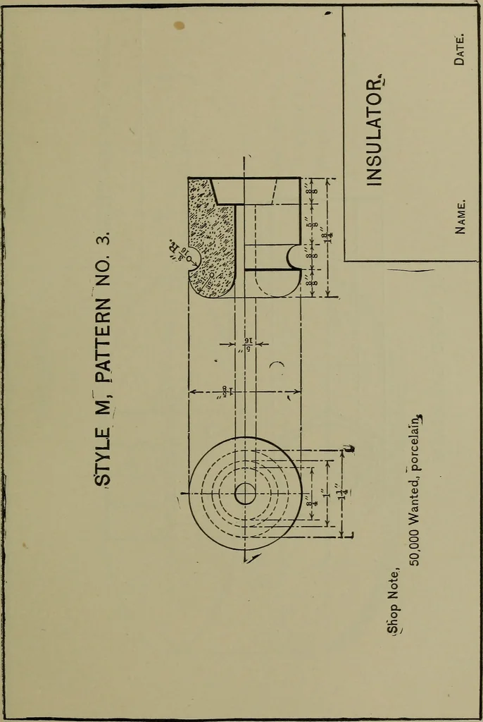 An illustration from Elements of mechanical drawing, 1911, leaf 178