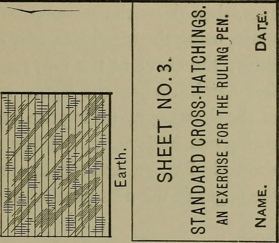An illustration from Elements of mechanical drawing, 1911, leaf 198