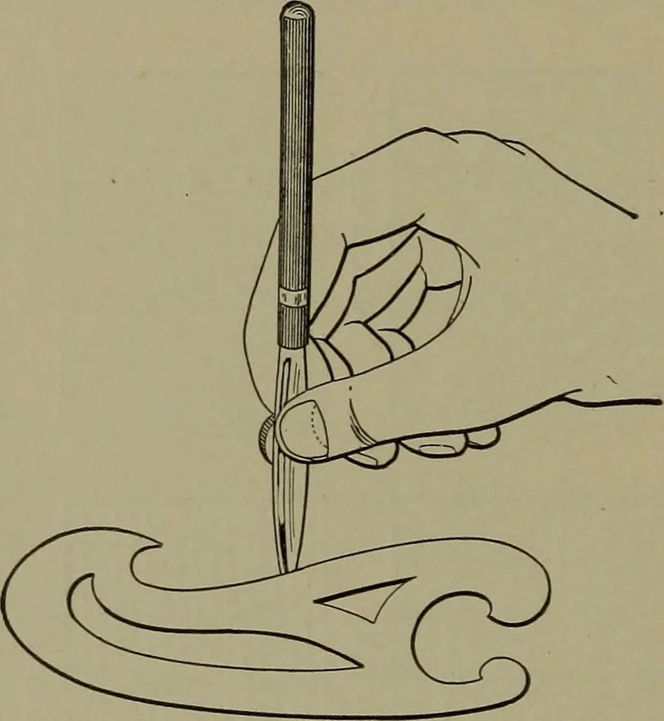 An illustration from Elements of mechanical drawing, 1911, leaf 199
