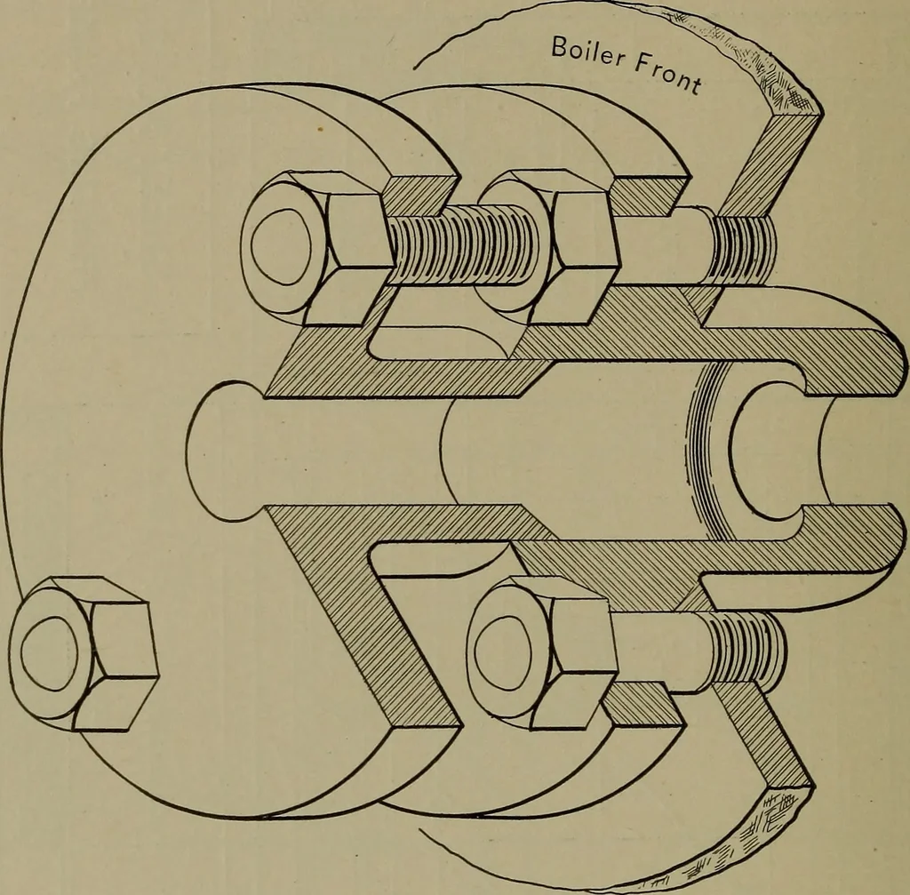 An illustration from Elements of mechanical drawing, 1911, leaf 211