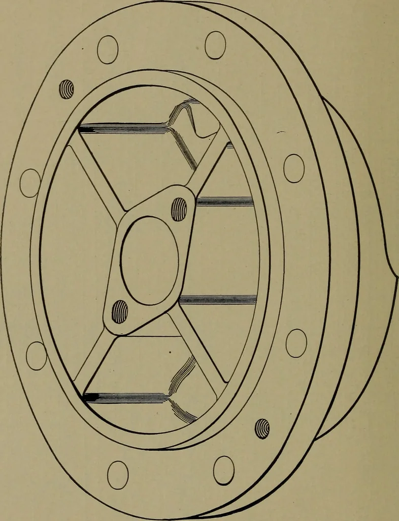 An illustration from Elements of mechanical drawing, 1911, leaf 215