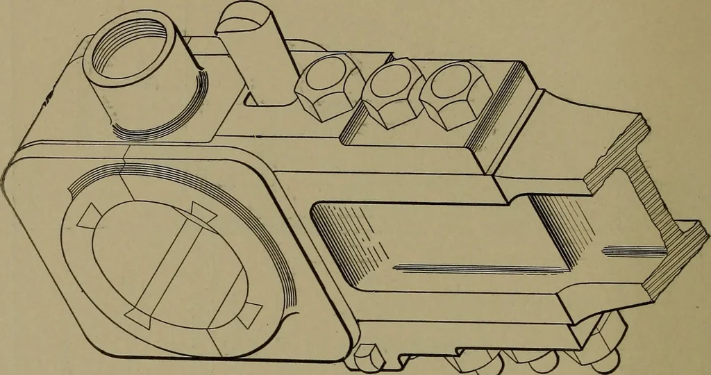 An illustration from Elements of mechanical drawing, 1911, leaf 217