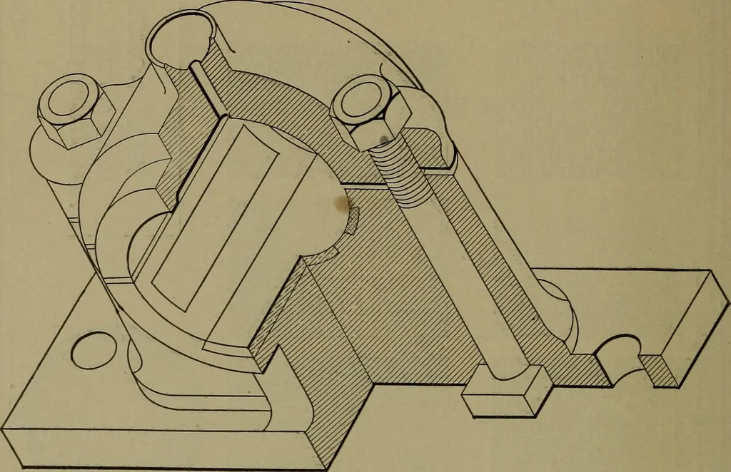 An illustration from Elements of mechanical drawing, 1911, leaf 225