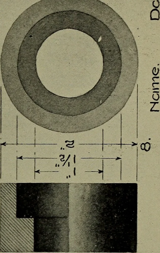An illustration from Elements of mechanical drawing, 1911, leaf 238