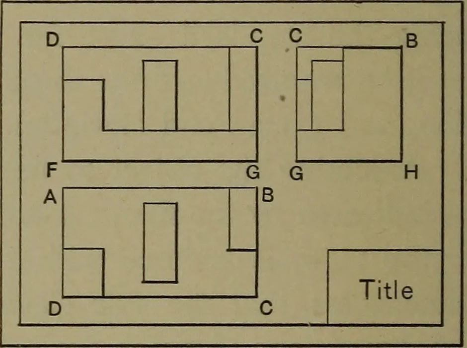 An illustration from Elements of mechanical drawing, 1911, leaf 37