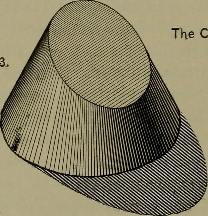 An illustration from Elements of mechanical drawing, 1911, leaf 81