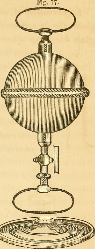 An illustration from The elements of natural philosophy : copiously illustrated by familiar experiments and containing descriptions of instruments, with directions for using : designed for the use of schools and academies, 1856, leaf 105