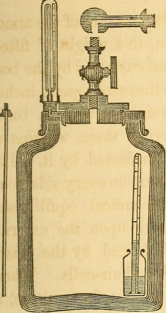 An illustration from The elements of natural philosophy : copiously illustrated by familiar experiments and containing descriptions of instruments, with directions for using : designed for the use of schools and academies, 1856, leaf 107