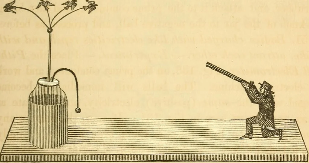 An illustration from The elements of natural philosophy : copiously illustrated by familiar experiments and containing descriptions of instruments, with directions for using : designed for the use of schools and academies, 1856, leaf 185